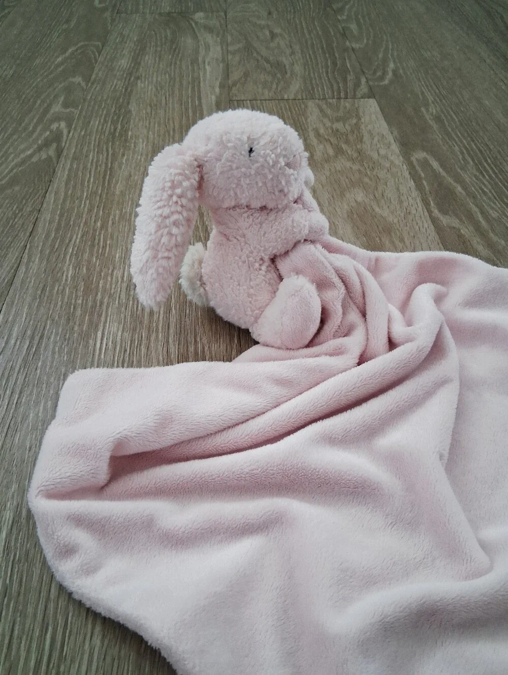Jellycat Bashful Pink Bunny Soother Baby Lovey Security Blanket Plush